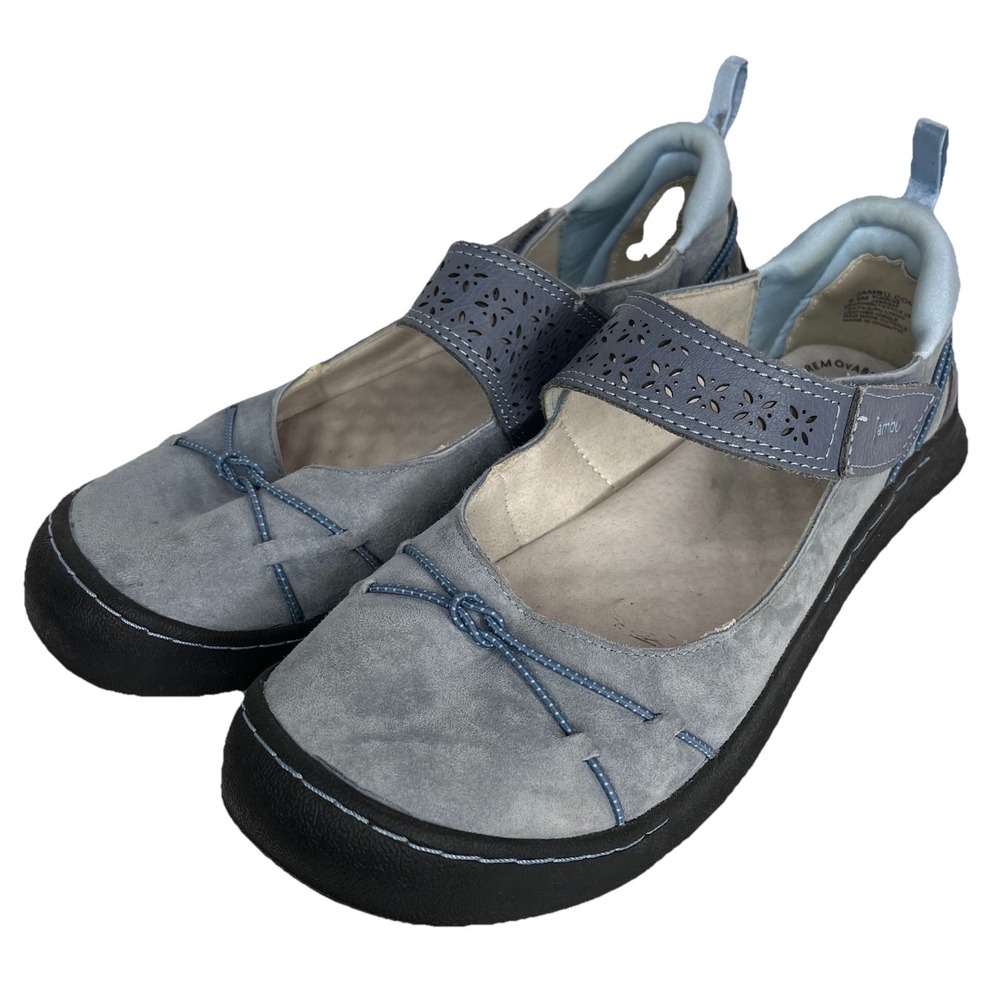 Jambu Sunrise Shoes Womens 9.5 M Blue Mary Jane Memory Foam Comfort